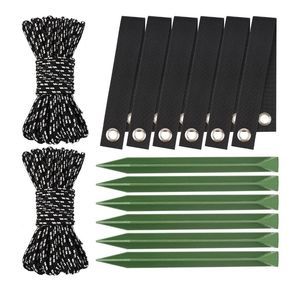 Tree Stakes Kit Anchor with Support Strap For Garden 2-Pack